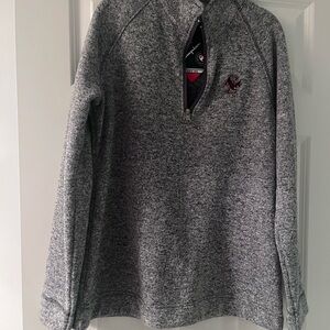 Boston College Gray Quarter-Zip Men's Sweater NWT